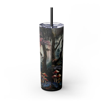 Skinny Tumbler with Straw, 20oz - Forest Insulated Tumbler