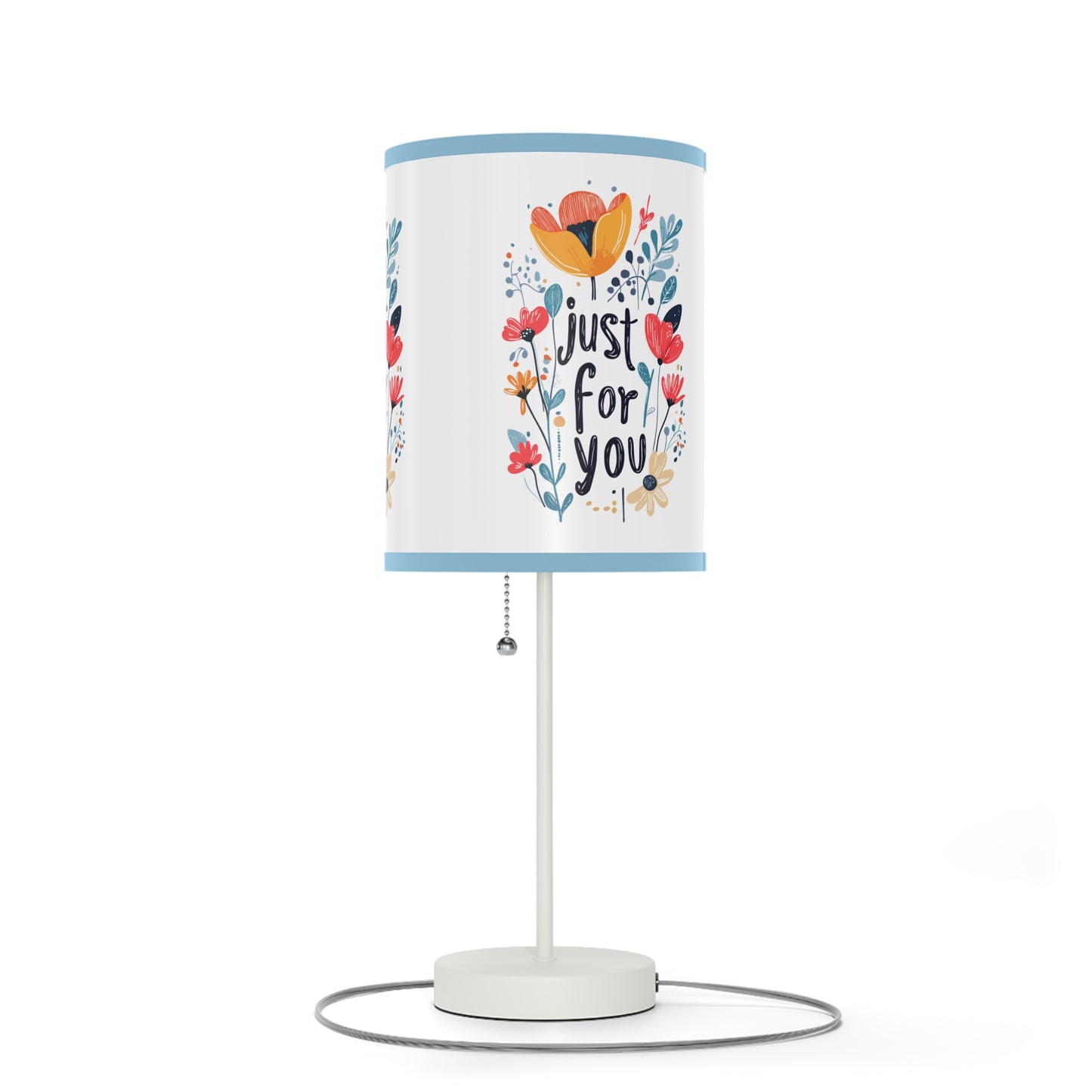 Floral Table Lamp - "Just For You" Design - Gift - Lamp on a Stand, US|CA plug - Table Lamps