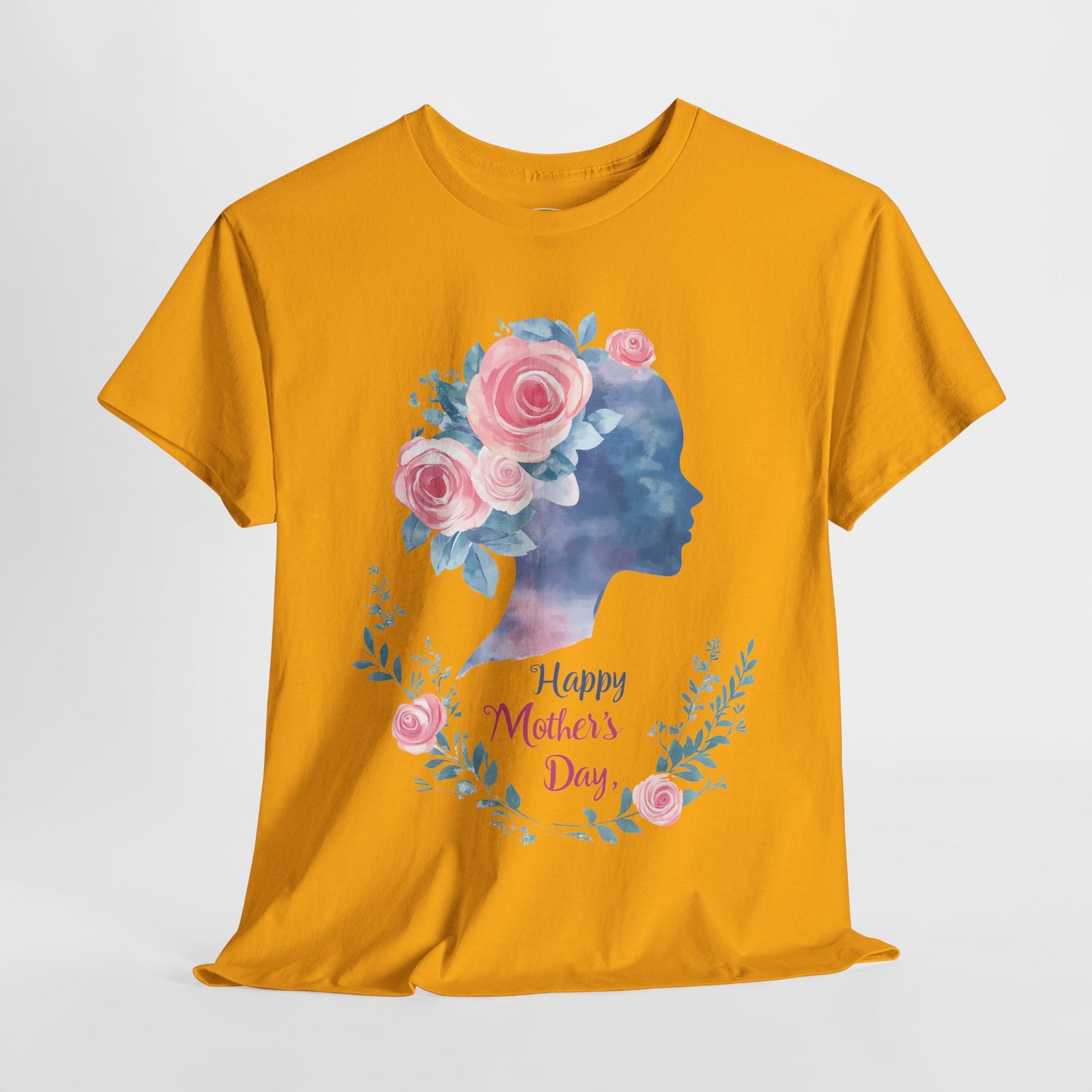 Floral Mother’s Day Heavy Cotton Tee - Gift for Mom
