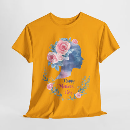 Floral Mother’s Day Heavy Cotton Tee - Gift for Mom