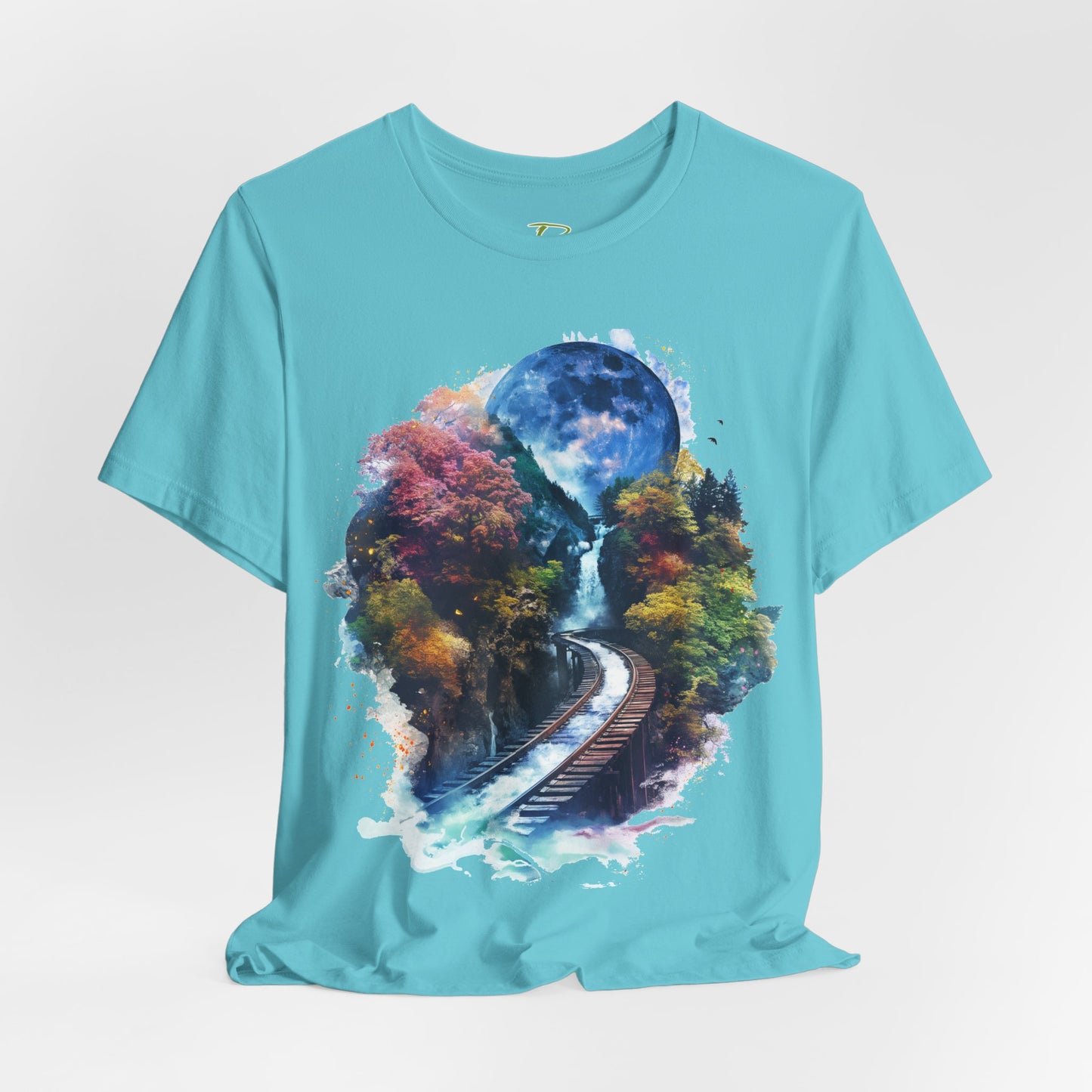 Classic and Unisex T-Shirt with 3D Watercolor design - Lightweight Fabric Tee