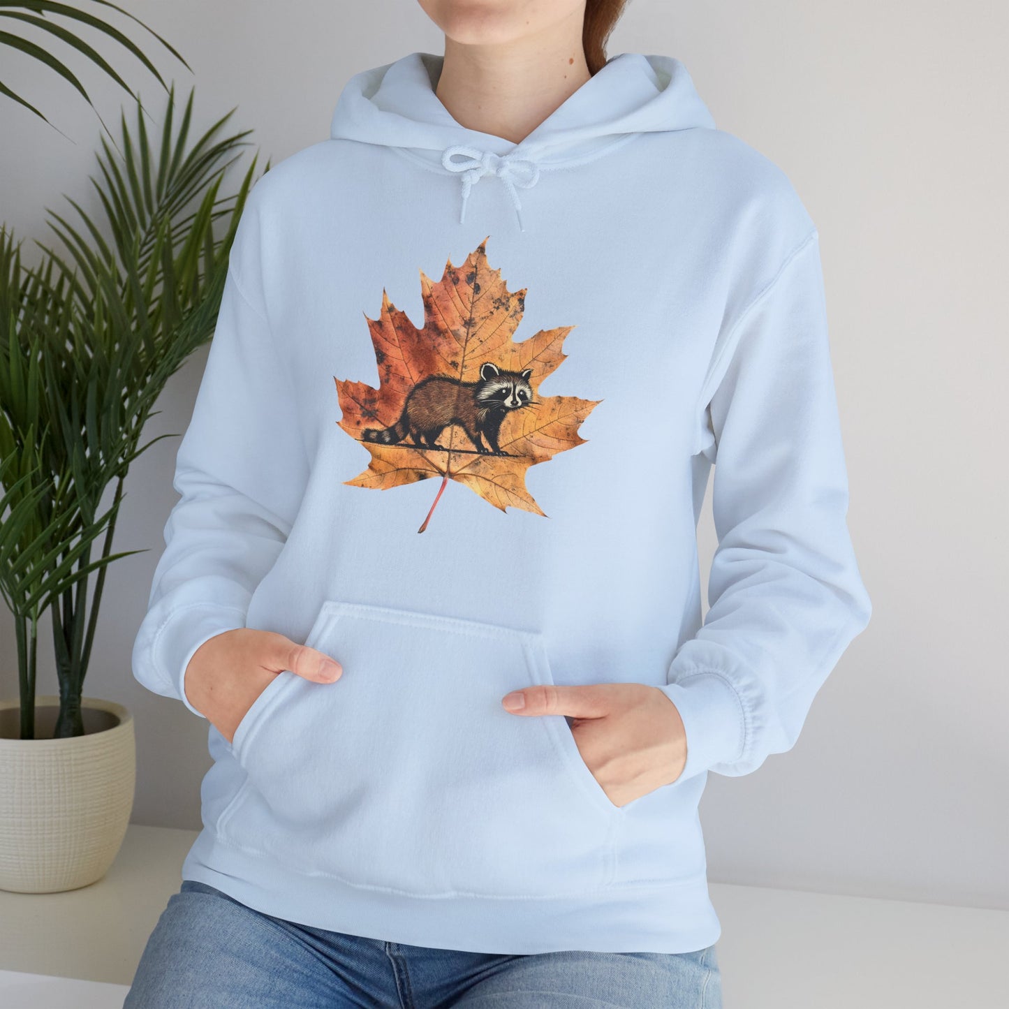 Raccoon Design Hoodie - Unisex Heavy Blend™ Hooded Sweatshirt