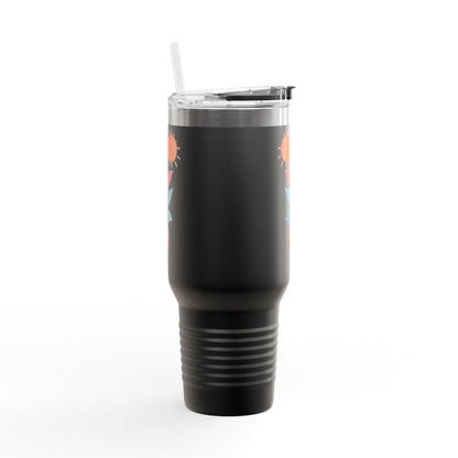 Insulated Travel Mug, 40oz - Peaceful Bloom Insulated Mug