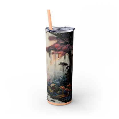 Skinny Tumbler with Straw, 20oz - Forest Insulated Tumbler