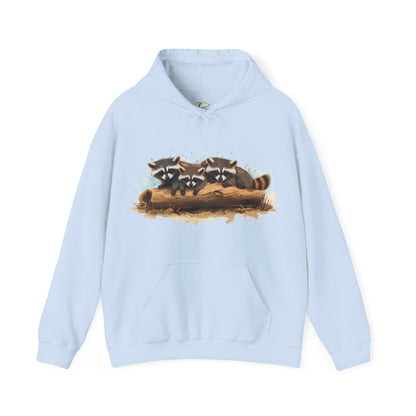 Cozy Raccoon Hooded Sweatshirt - Unisex Heavy Blend™- Raccoon in hoodie - Raccoon Hoodie with ears