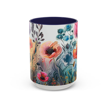 Accent Watercolor Coffee Mug, (11, 15oz)