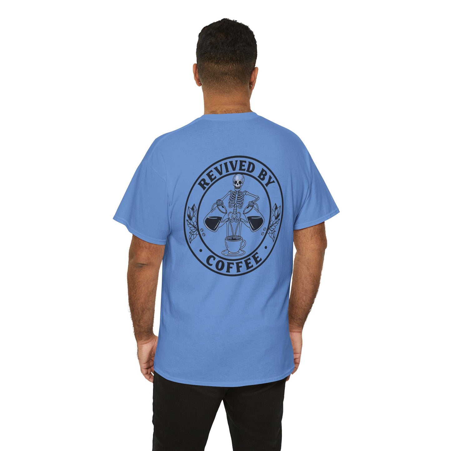 Revived by Coffee Unisex Heavy Cotton Tee - Perfect for Coffee Lovers
