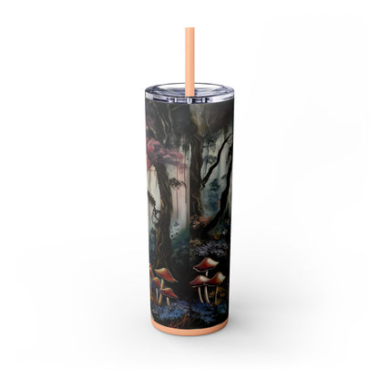 Skinny Tumbler with Straw, 20oz - Forest Insulated Tumbler