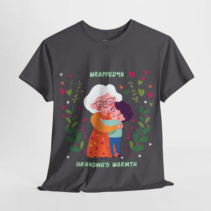 Grandma's Love Heavy Cotton Tee - Heartfelt Family Connection T-Shirt