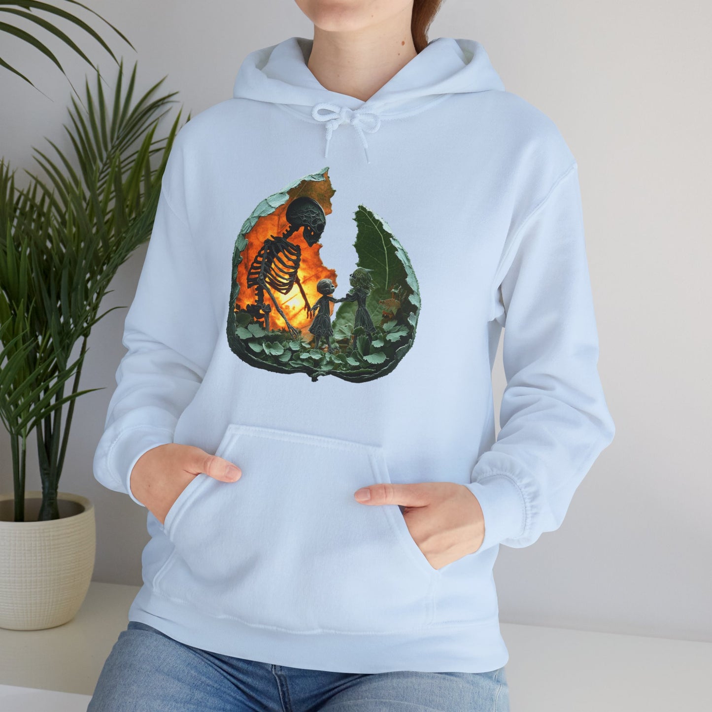 Unisex Heavy Blend™ Hooded Sweatshirt - Skeleton Design Hoodie