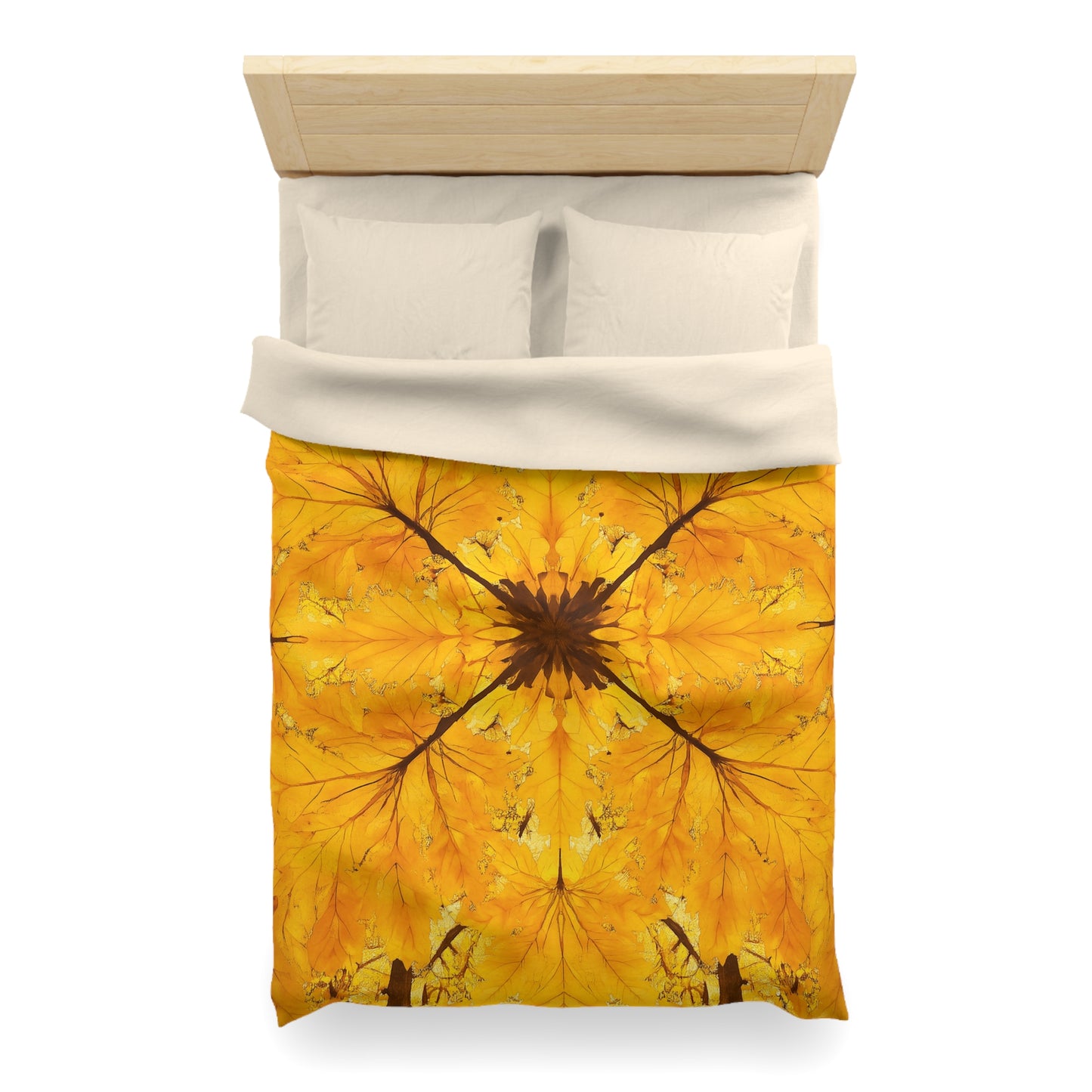 Autumn Leaf Microfiber Duvet Cover | Cozy Bedding for Fall Decor, Nature Lovers, Home Comfort, Gifts for Her, Seasonal Bedroom