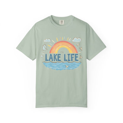 Lake Life Unisex Garment-Dyed T-Shirt – Perfect for Summer Adventures