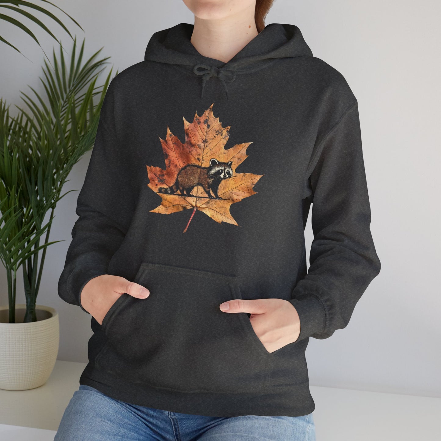 Raccoon Design Hoodie - Unisex Heavy Blend™ Hooded Sweatshirt