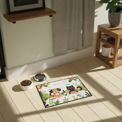 Cute Pet Mat for Dogs and Cats - 18" x 24" - Perfect for Pet Lovers!