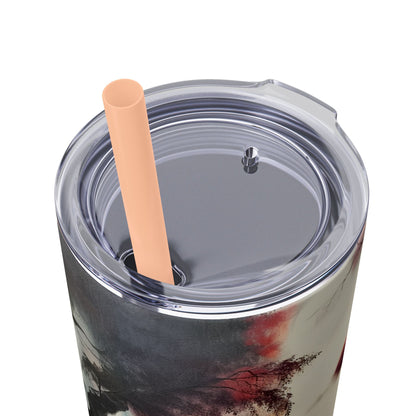 Skinny Tumbler with Straw, 20oz - Forest Insulated Tumbler