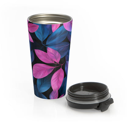 Vibrant Floral Stainless Steel Travel Mug - Perfect for Coffee Lovers