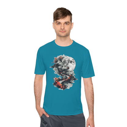 Unisex Wicking Tee Shirts - Beautiful Road Going up to Space T-shirt