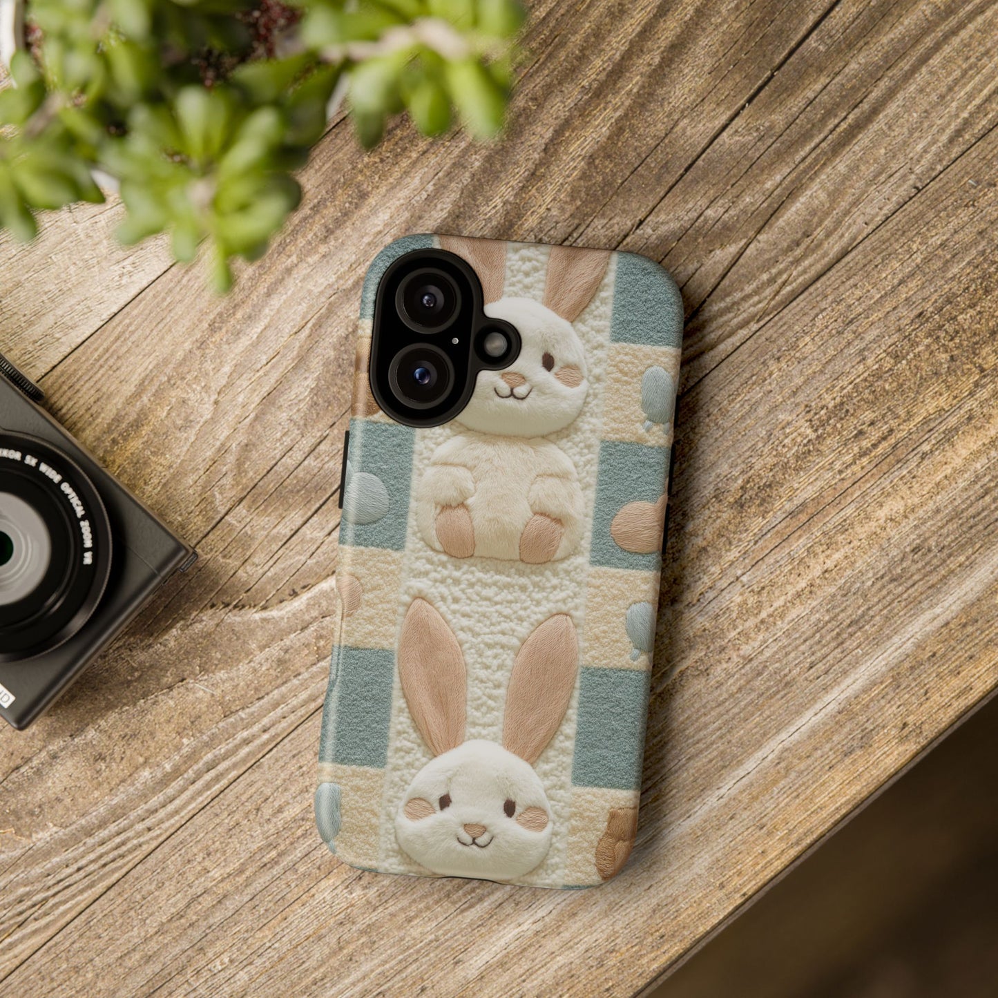 Adorable Rabbits Phone Case – Cute & Durable Protection - iPhone, Samsung, and Google case