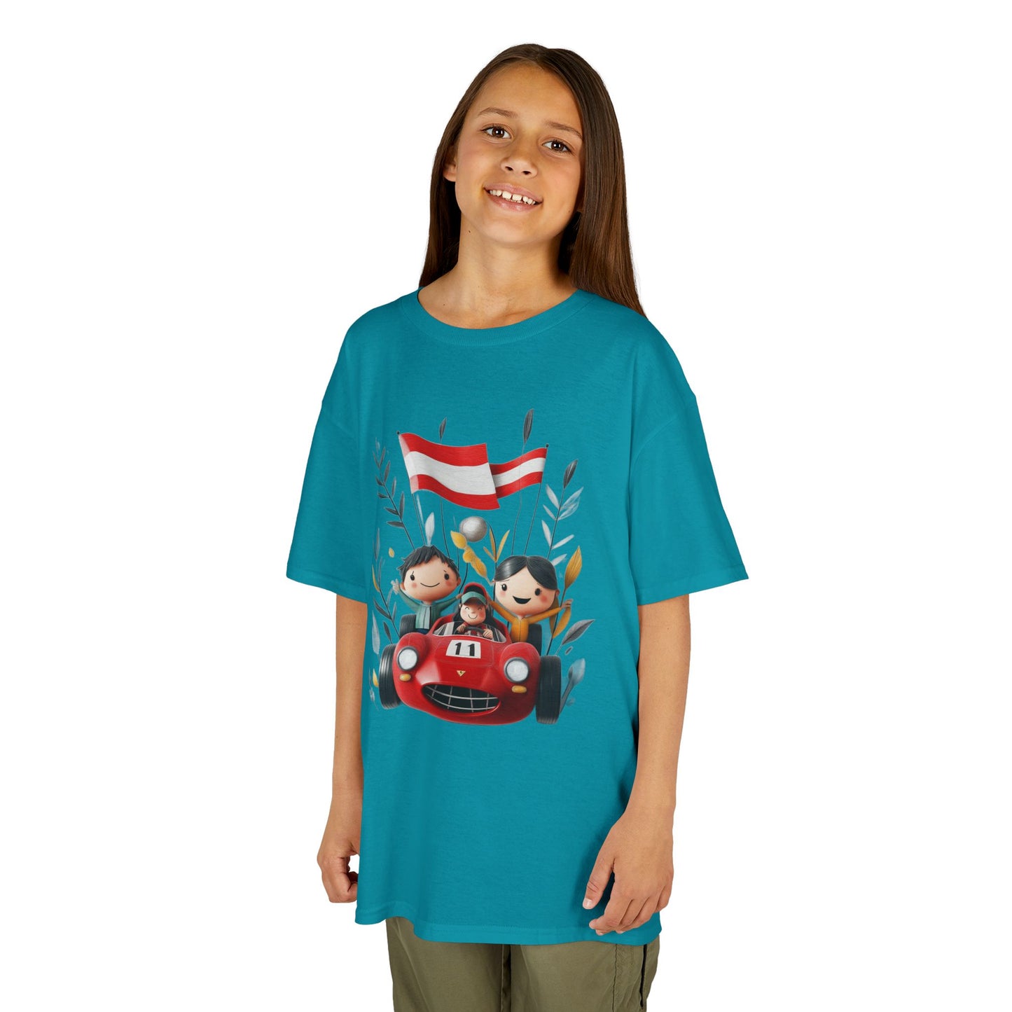 Youth Heavy Cotton™ Tee - Funny Race Car Graphic T-shirt for Kids