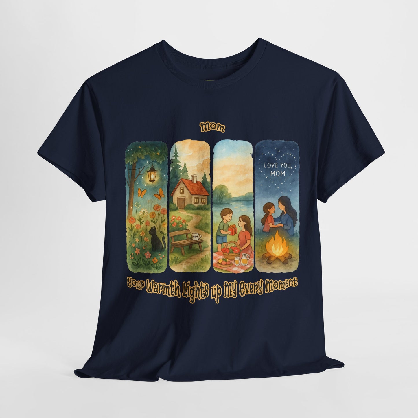 Mom Love Unisex Cotton Tee - Nostalgic & Heartwarming Gift for Mother's Day - Birthday Gift