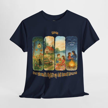 Mom Love Unisex Cotton Tee - Nostalgic & Heartwarming Gift for Mother's Day - Birthday Gift