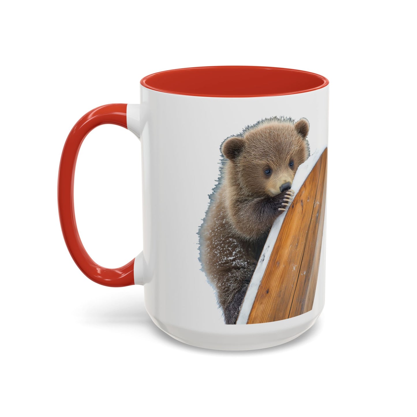 Bear Accent Watercolor Coffee Mug, (11oz, 15oz)