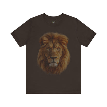Unisex Lion Portrait Tee - Majestic King of the Jungle T-shirt