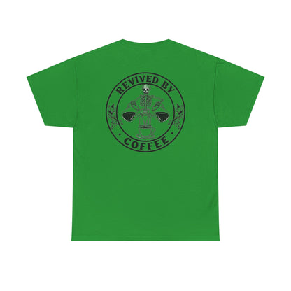 Revived by Coffee Unisex Heavy Cotton Tee - Perfect for Coffee Lovers
