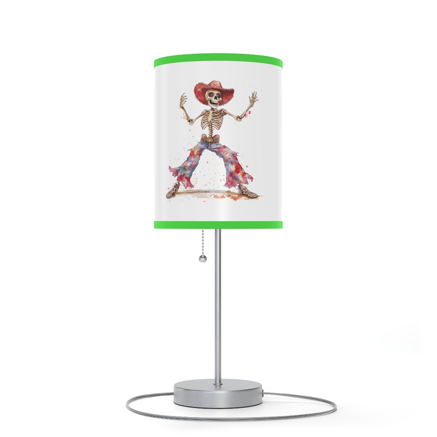 Lamp on a Stand, US|CA plug - Watercolor Skeleton Lamp - Table Lamps