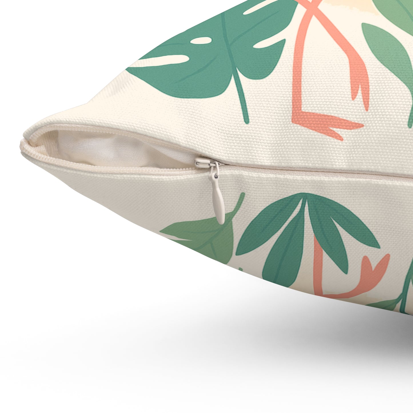 Romantic Flamingo Pillow, Tropical Decor, Love Nest Cushion, Beach House Gift, Summer Home Accent