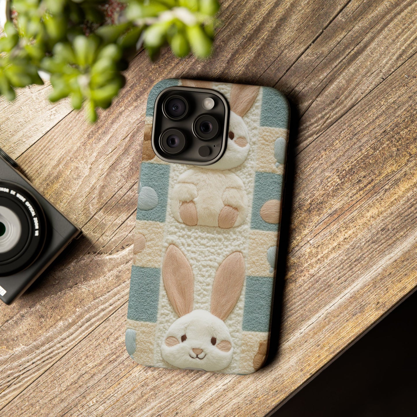Adorable Rabbits Phone Case – Cute & Durable Protection - iPhone, Samsung, and Google case