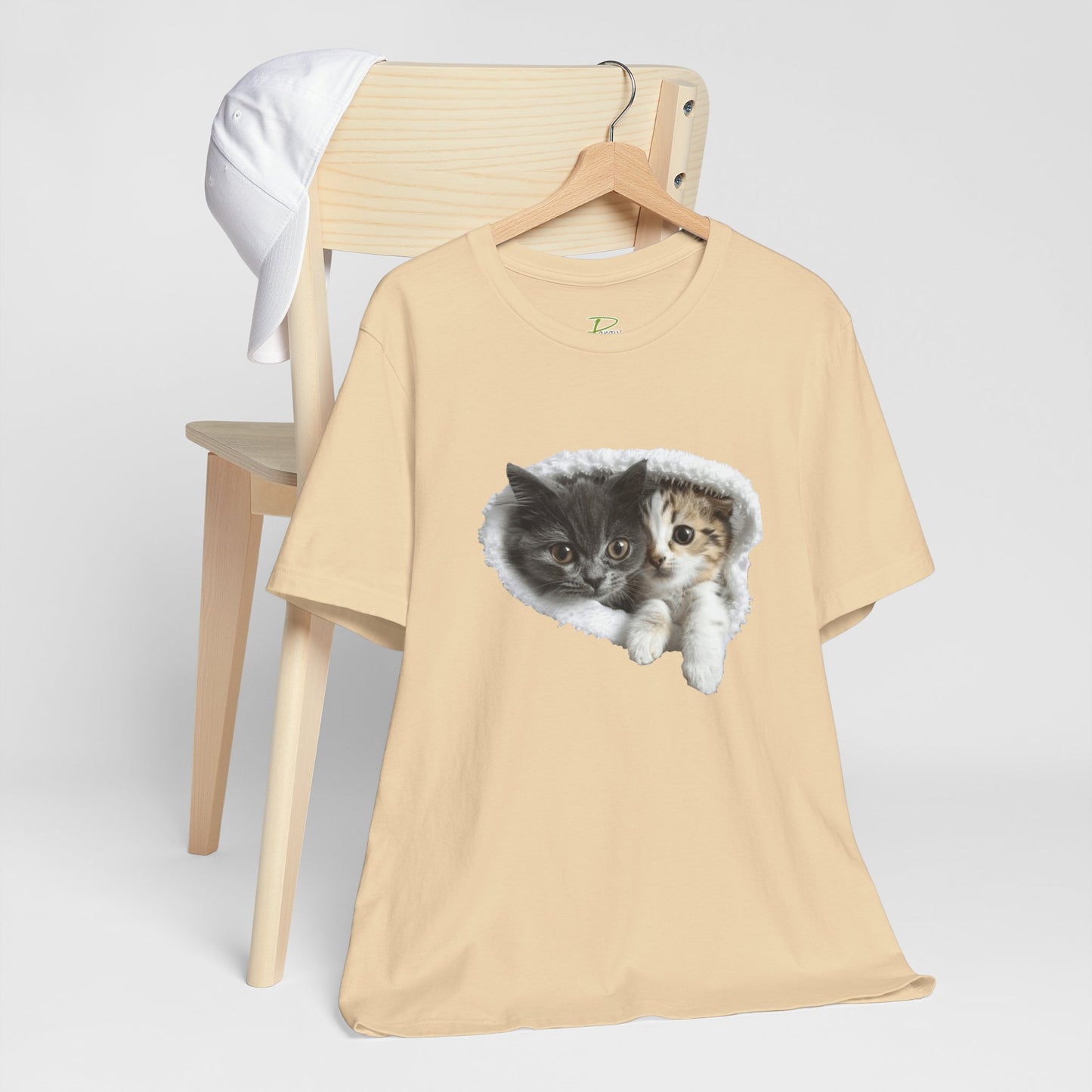 Cute Cats T-shirt for Cat Lovers - Lightweight Fabric Tee