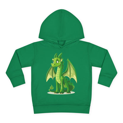 Toddler Pullover Fleece Hoodie - Cute Cartoon Dragon Design Hoodie