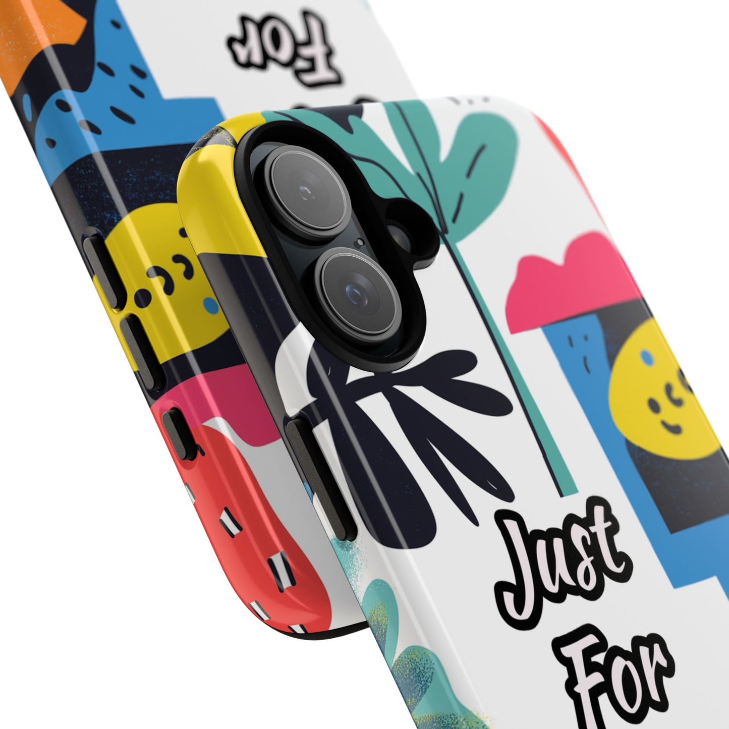 Colorful Phone Case with "Just For You" Design - Fun Gift, Unique Phone Accessory, Vibrant Design, Custom Gift Idea, Personal Touch