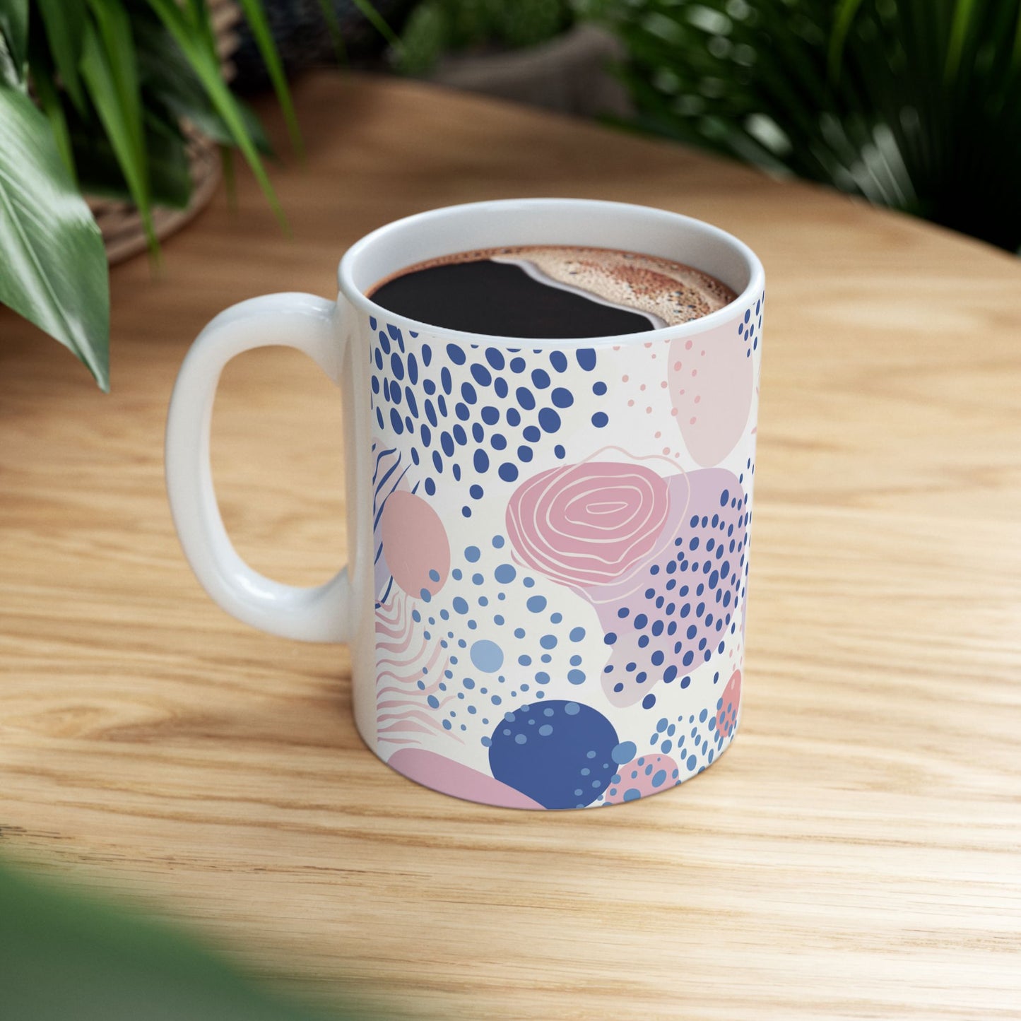 Geometric Shapes Ceramic Mug - (11oz, 15oz)