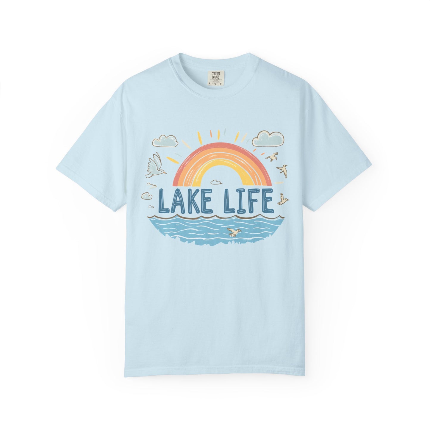 Lake Life Unisex Garment-Dyed T-Shirt – Perfect for Summer Adventures