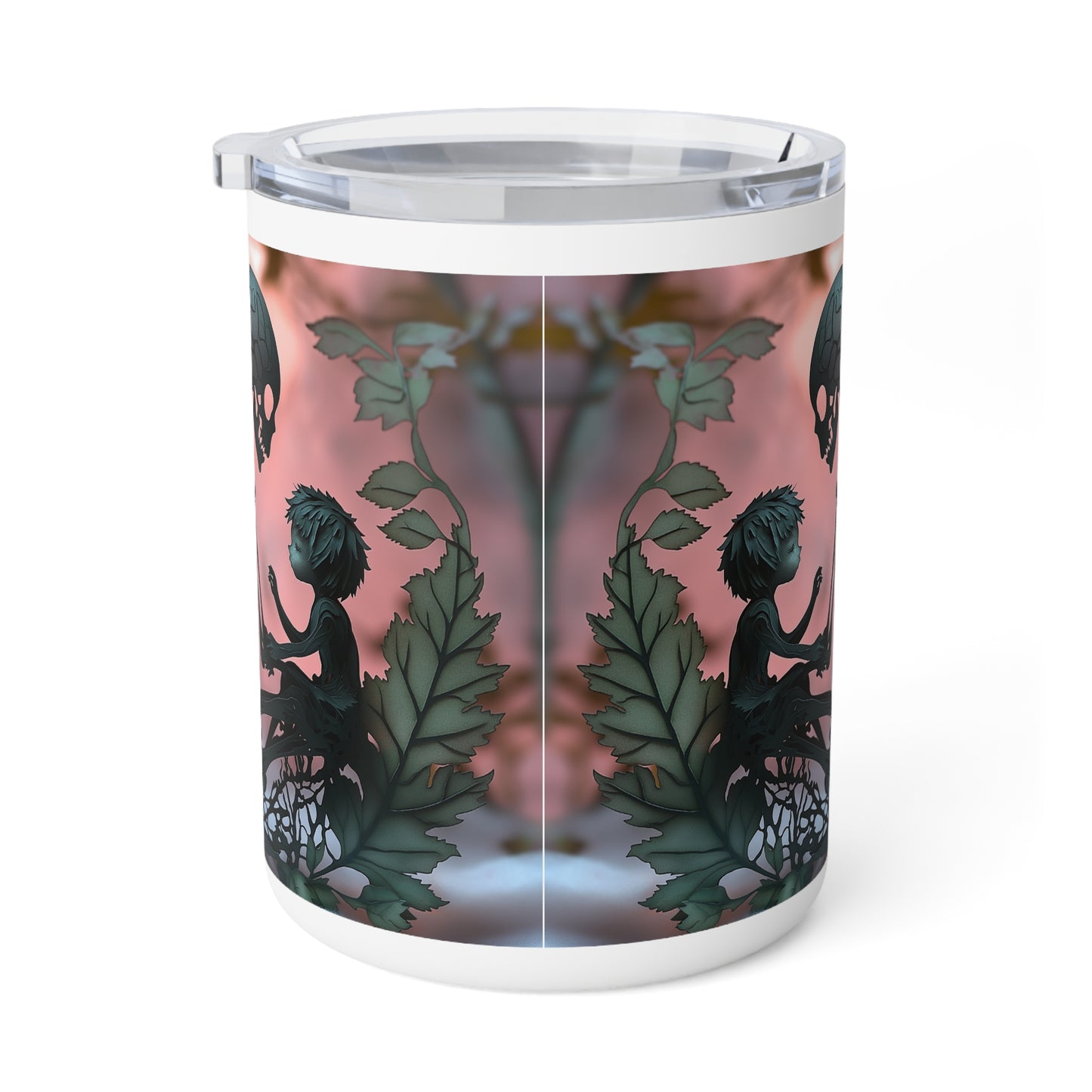 Insulated Coffee Mug - 10oz Elf & Skeleton Travel mug