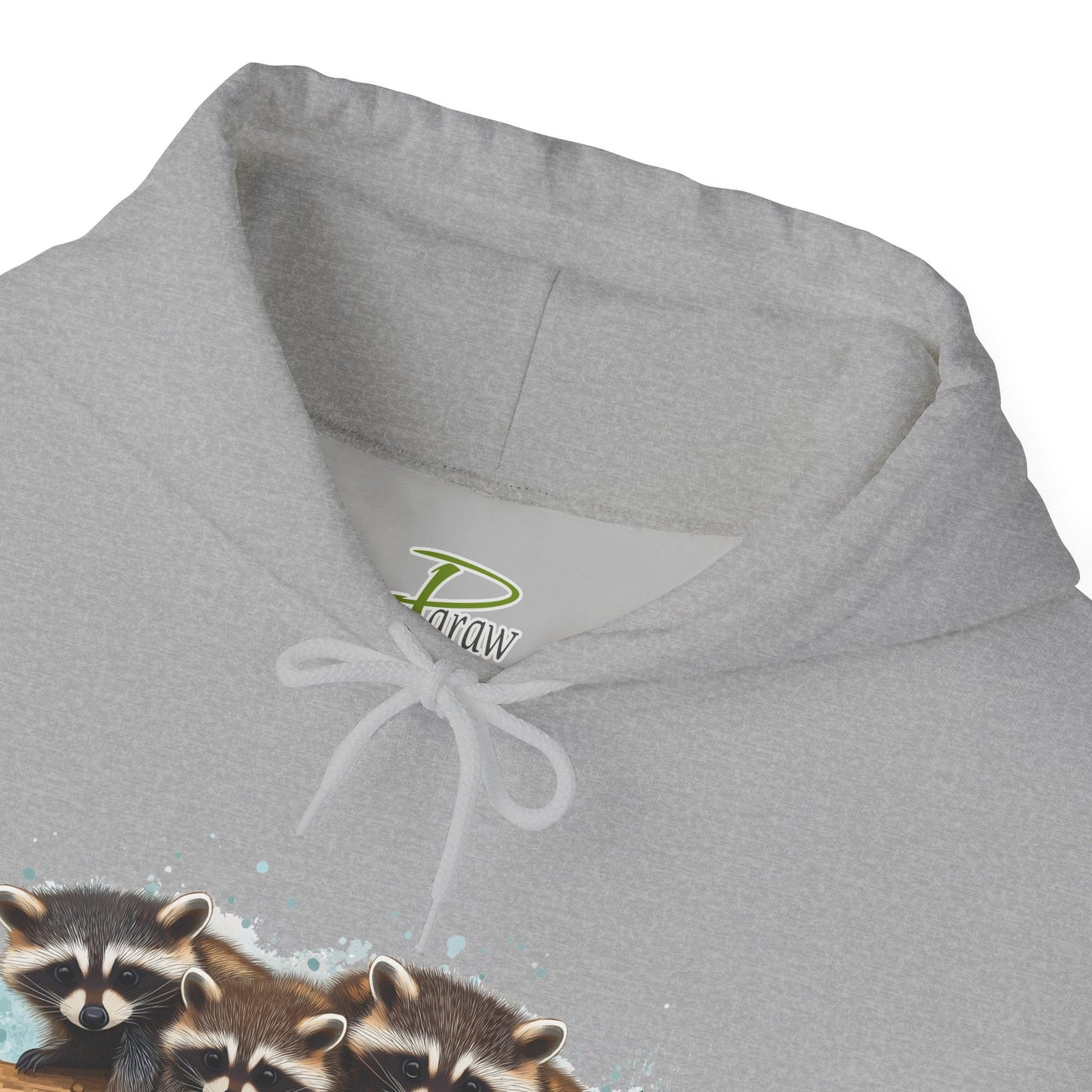 Cozy Raccoon Hooded Sweatshirt - Unisex Heavy Blend™- Raccoon in hoodie - Raccoon Hoodie with ears
