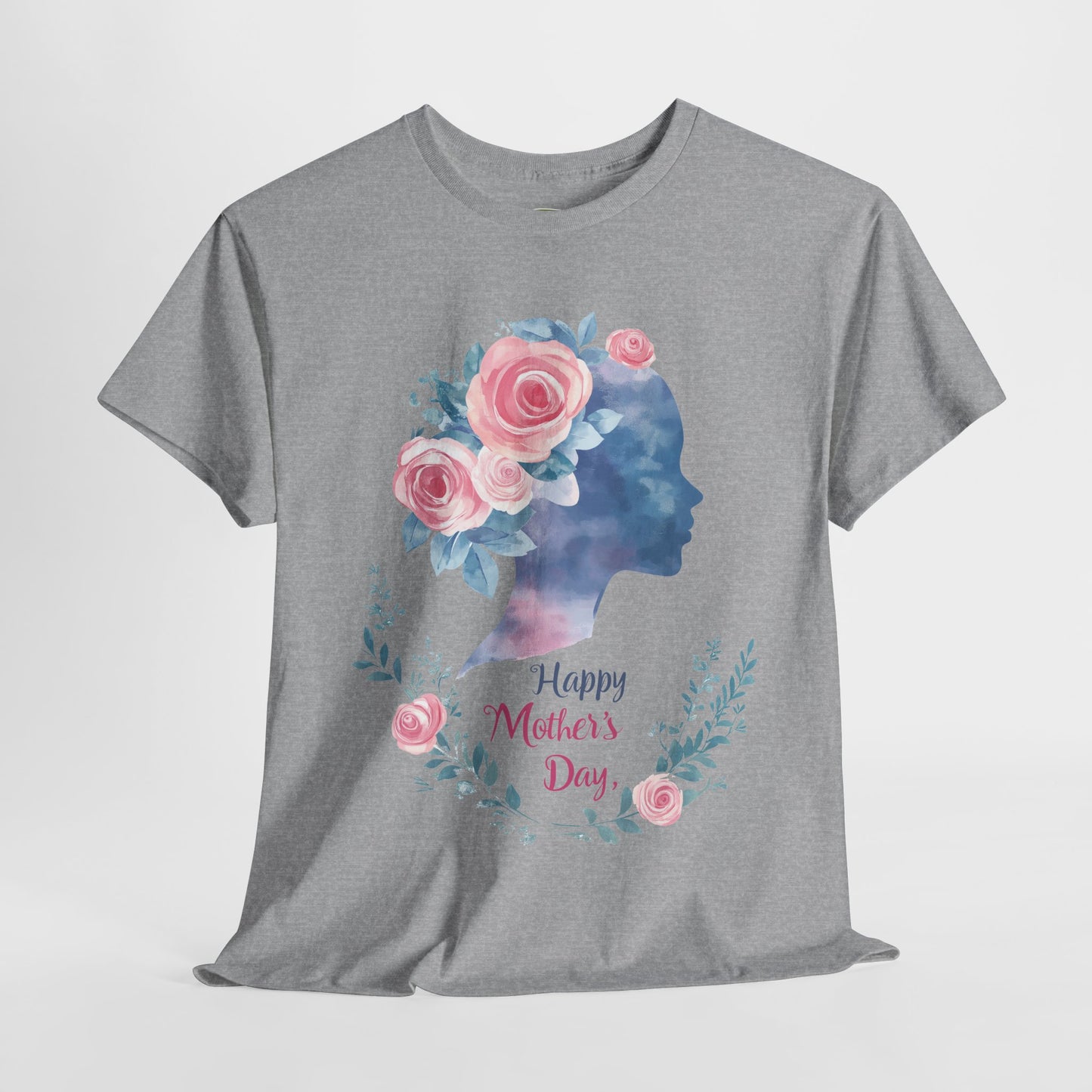 Floral Mother’s Day Heavy Cotton Tee - Gift for Mom