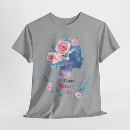 Floral Mother’s Day Heavy Cotton Tee - Gift for Mom