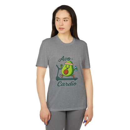 Funny Adidas Avocado Cardio T-Shirt, Unisex Workout Tee, Perfect Gift for Fitness Lovers, Gym Wear, Casual Style, Fitness Enthusiast Apparel