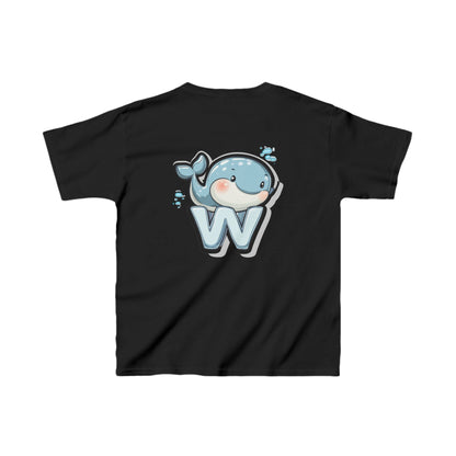 Youth Heavy Cotton™ Tee - Unisex Cute Cartoon Whale Design T-Shirt