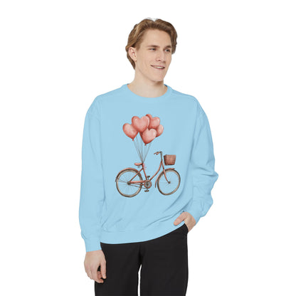 Vintage Bike Dreams: Unisex Garment-Dyed Sweatshirt