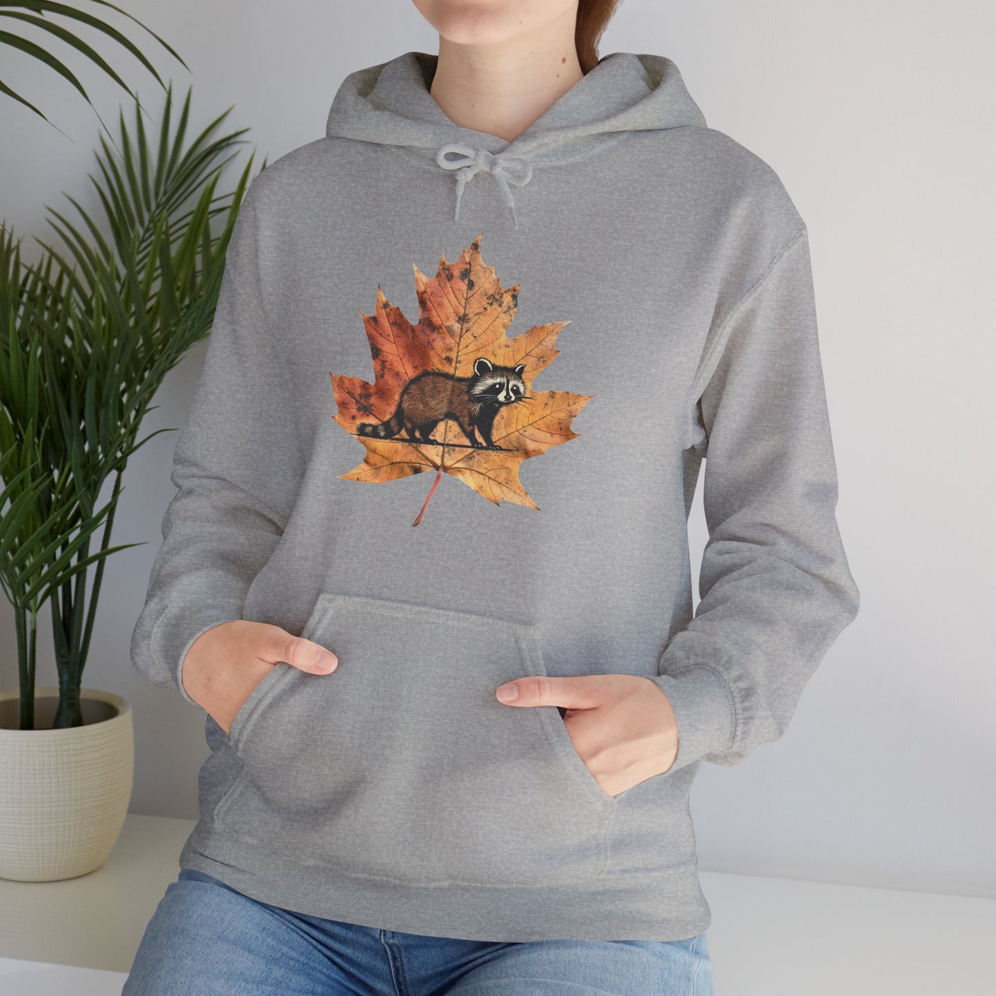 Raccoon Design Hoodie - Unisex Heavy Blend™ Hooded Sweatshirt