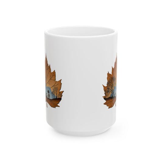 Cartoon Dreams Ceramic Mug, (11oz, 15oz) -  Charlie & Pup Ceramic Mug (11oz/15oz)