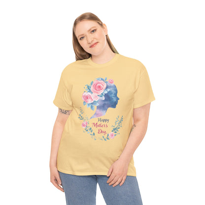 Floral Mother’s Day Heavy Cotton Tee - Gift for Mom