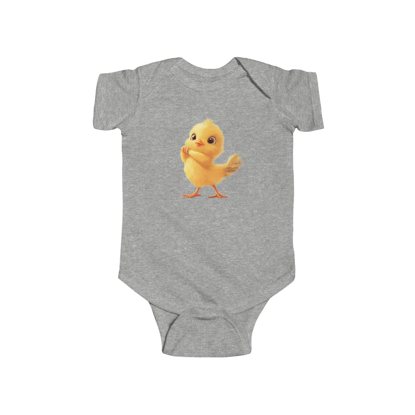 Cute Chick Infant Bodysuit - Adorable Baby Clothing for Spring Celebrations - Infant Fine Jersey Bodysuit
