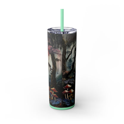 Skinny Tumbler with Straw, 20oz - Forest Insulated Tumbler