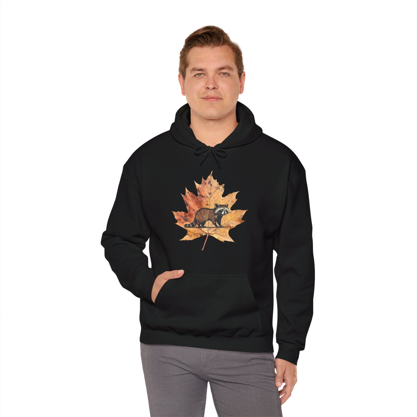 Raccoon Design Hoodie - Unisex Heavy Blend™ Hooded Sweatshirt