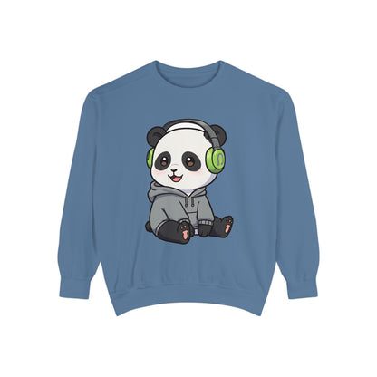 Cute Panda Graphic Sweatshirt - Cozy Unisex Wear for Animal Lovers